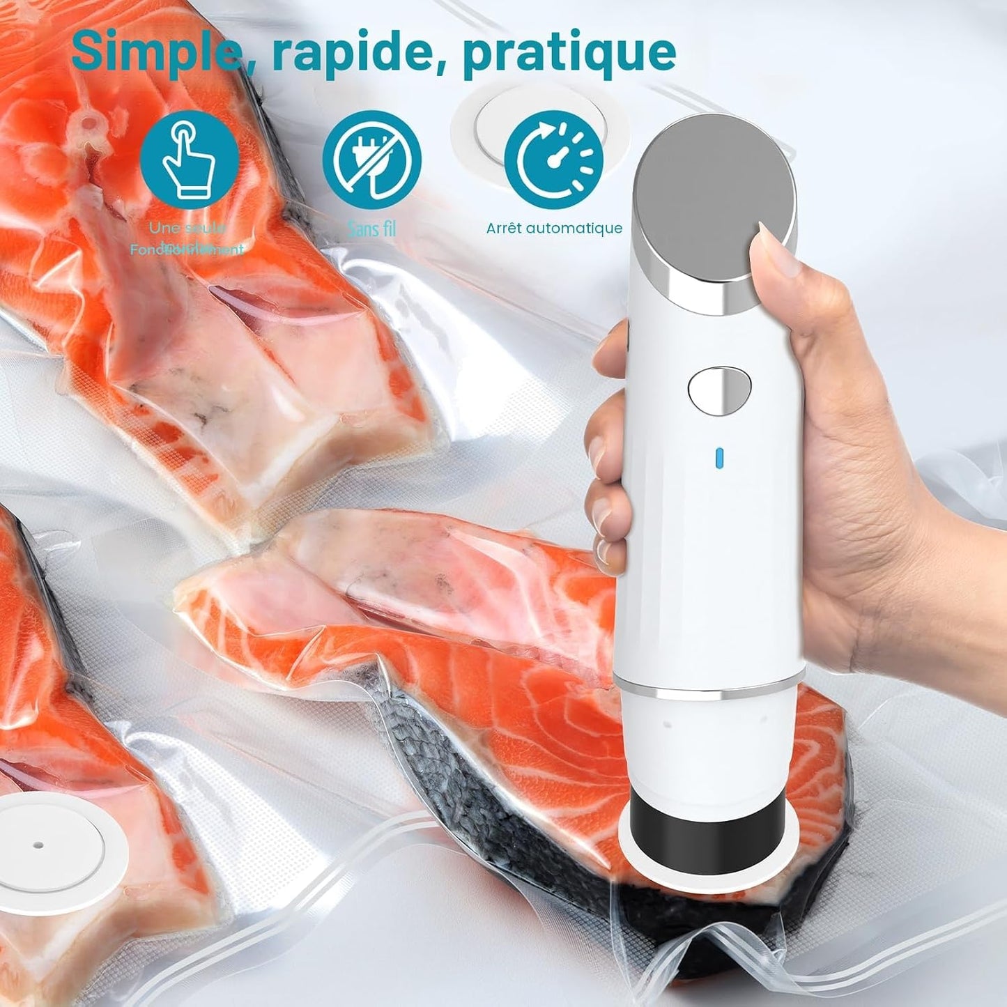Kssvzz Mini-scelleuse alimentaire portable