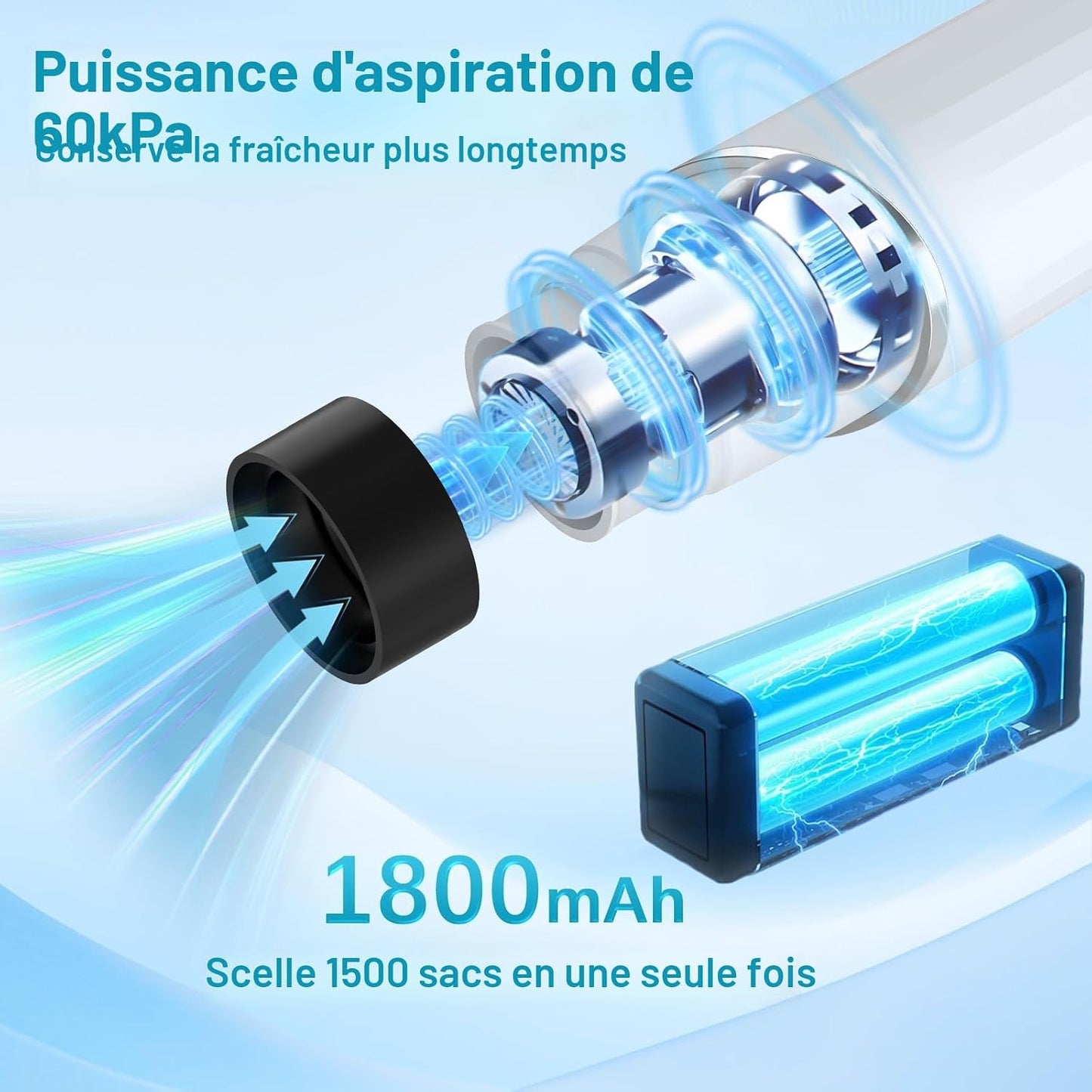Kssvzz Mini-scelleuse alimentaire portable