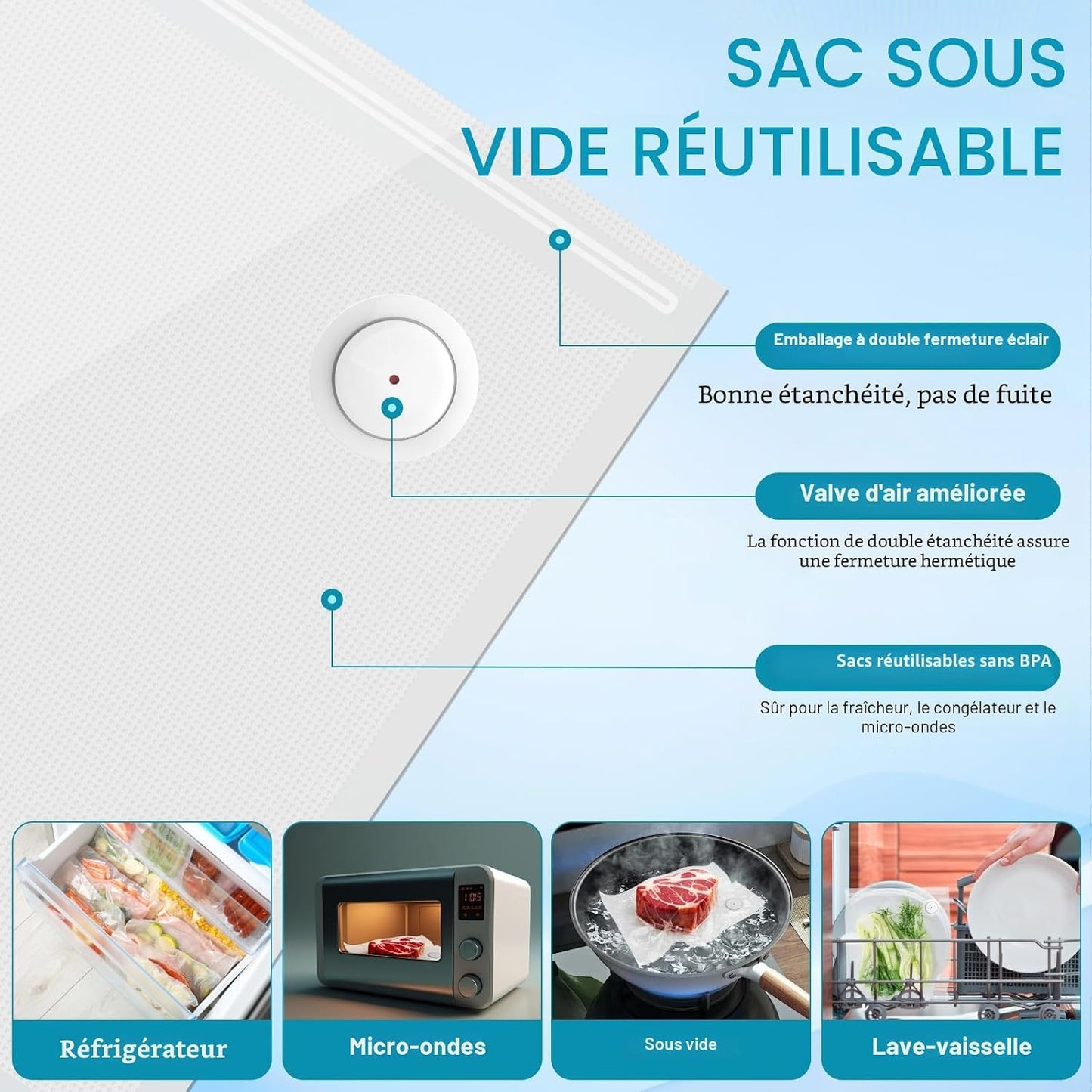 Kssvzz Mini-scelleuse alimentaire portable